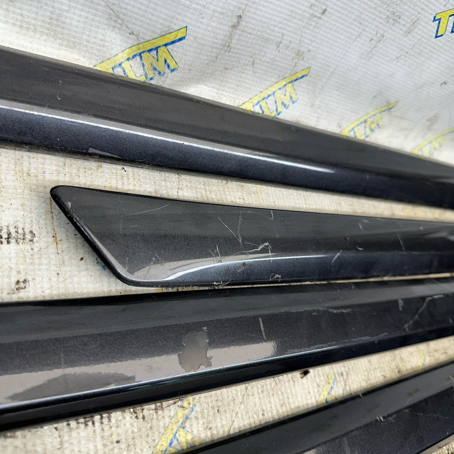 09-14 Acura TL Door Trim Plastic Molding NH782MX 2010 2011 2012 2013 Set OEM
