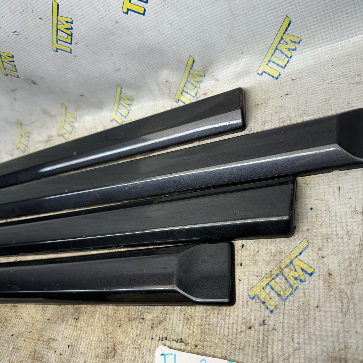 09-14 Acura TL Door Trim Plastic Molding NH782MX 2010 2011 2012 2013 Set OEM