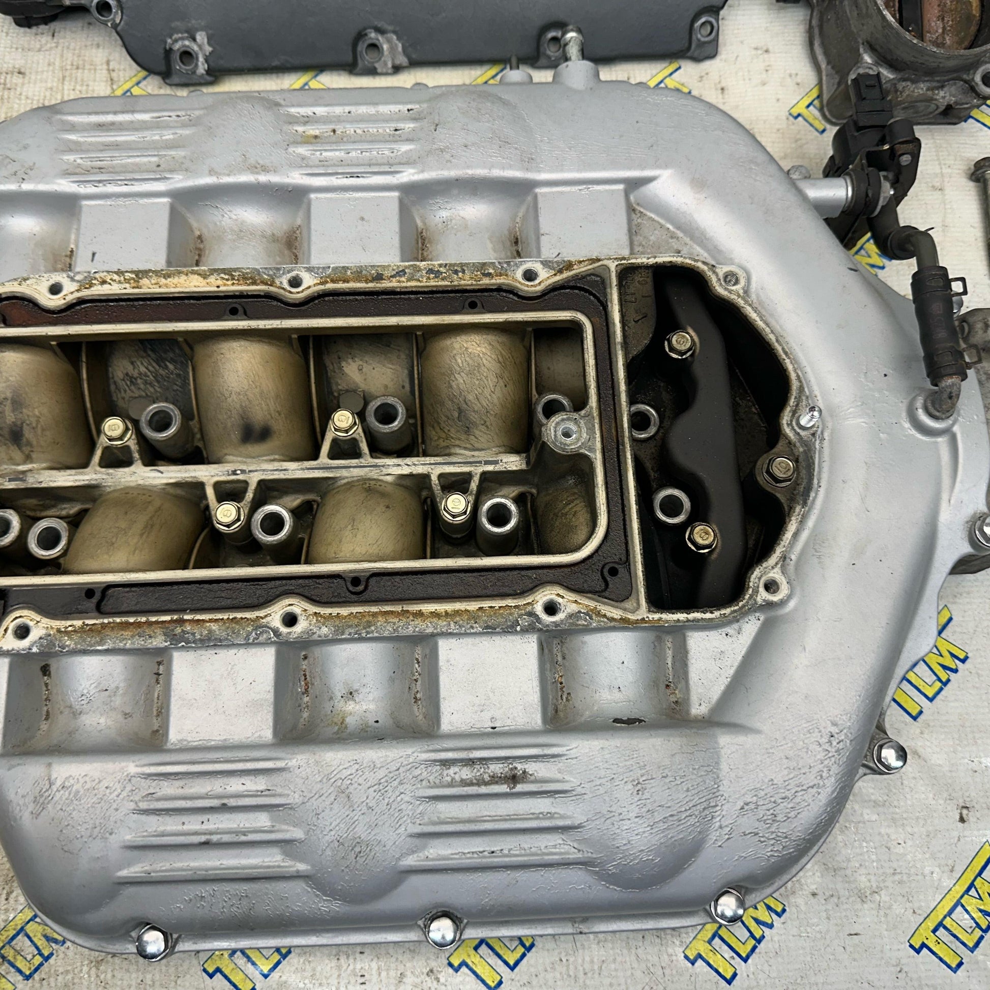 09-14 Acura TL Intake Manifold 3.7 Engine 80mm RK2 with Cover Top Plate 2010 2011 2012 2013 2014 OEM