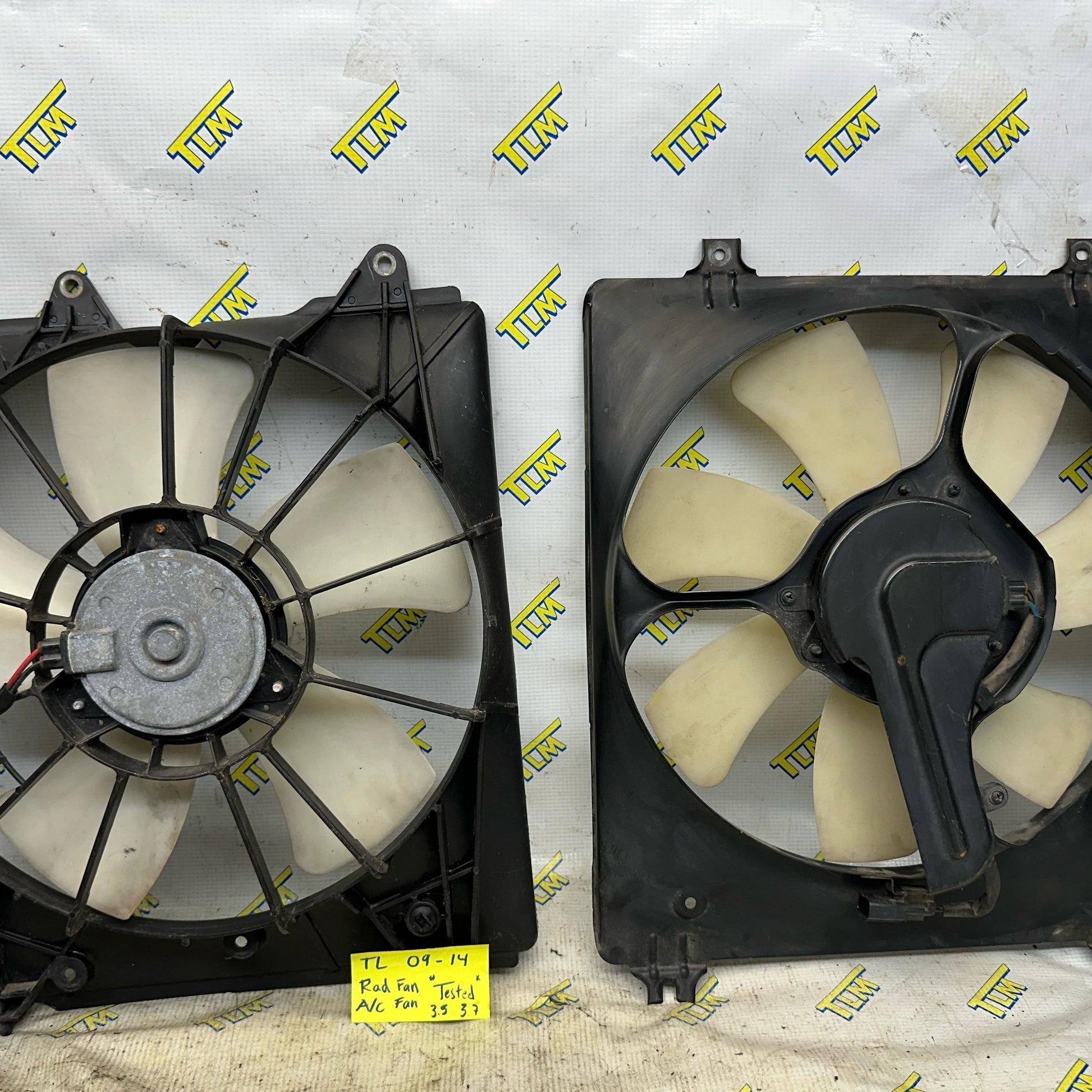 09-14 Acura TL Radiator Fan AC Cooling Fan LEFT & RIGHT 2010 11 2012 13 14 OEM