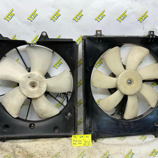 09-14 Acura TL Radiator Fan AC Cooling Fan LEFT & RIGHT 2010 11 2012 13 14 OEM