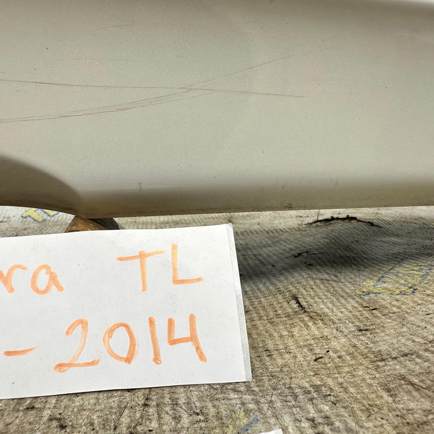 09-14 Acura TL Rear Wing Trunk Spoiler w CAMERA Lip *white* 10 11 12 13 OEM