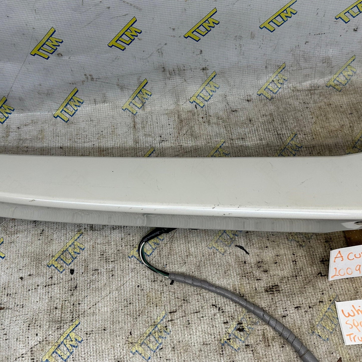09-14 Acura TL Rear Wing Trunk Spoiler w CAMERA Lip *white* 10 11 12 13 OEM
