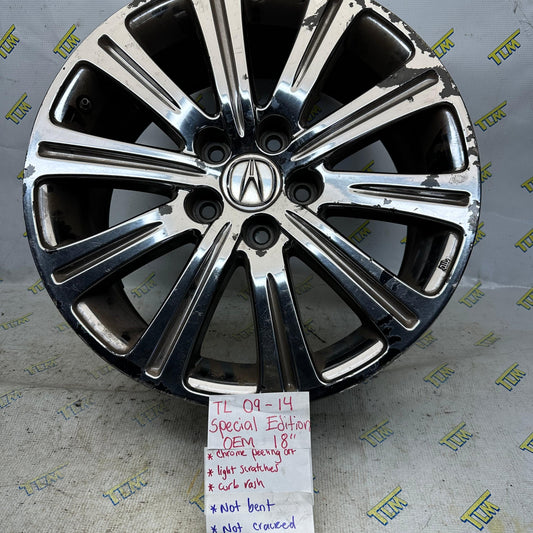 09-14 Acura TL Rim 18” SPECIAL EDITION Chrome Wheel 2010 2011 2012 2013 2014 OEM