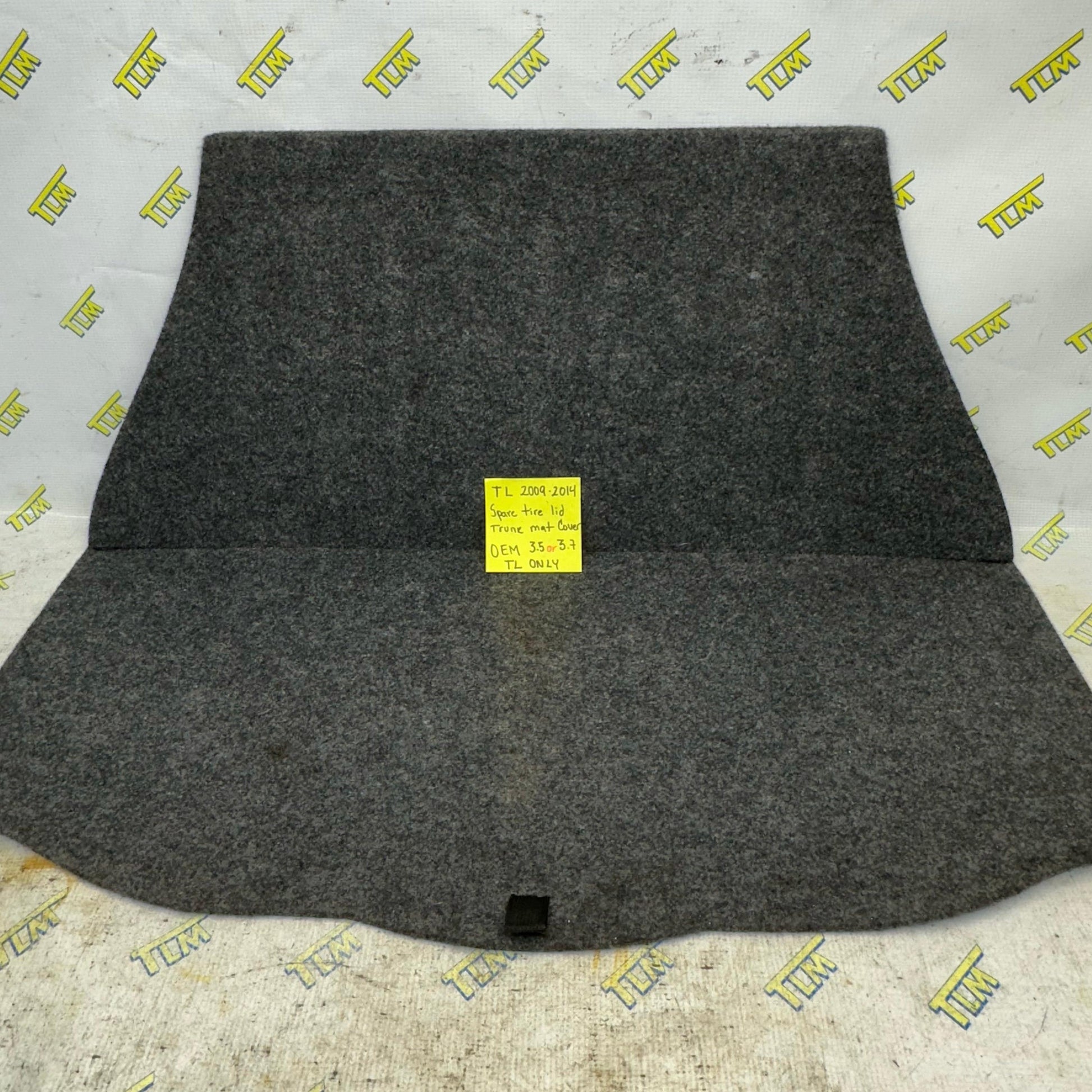 09-14 Acura TL Trunk Mat Spare Tire Cover Liner Carpet 2010 2011 2012 2013 OEM