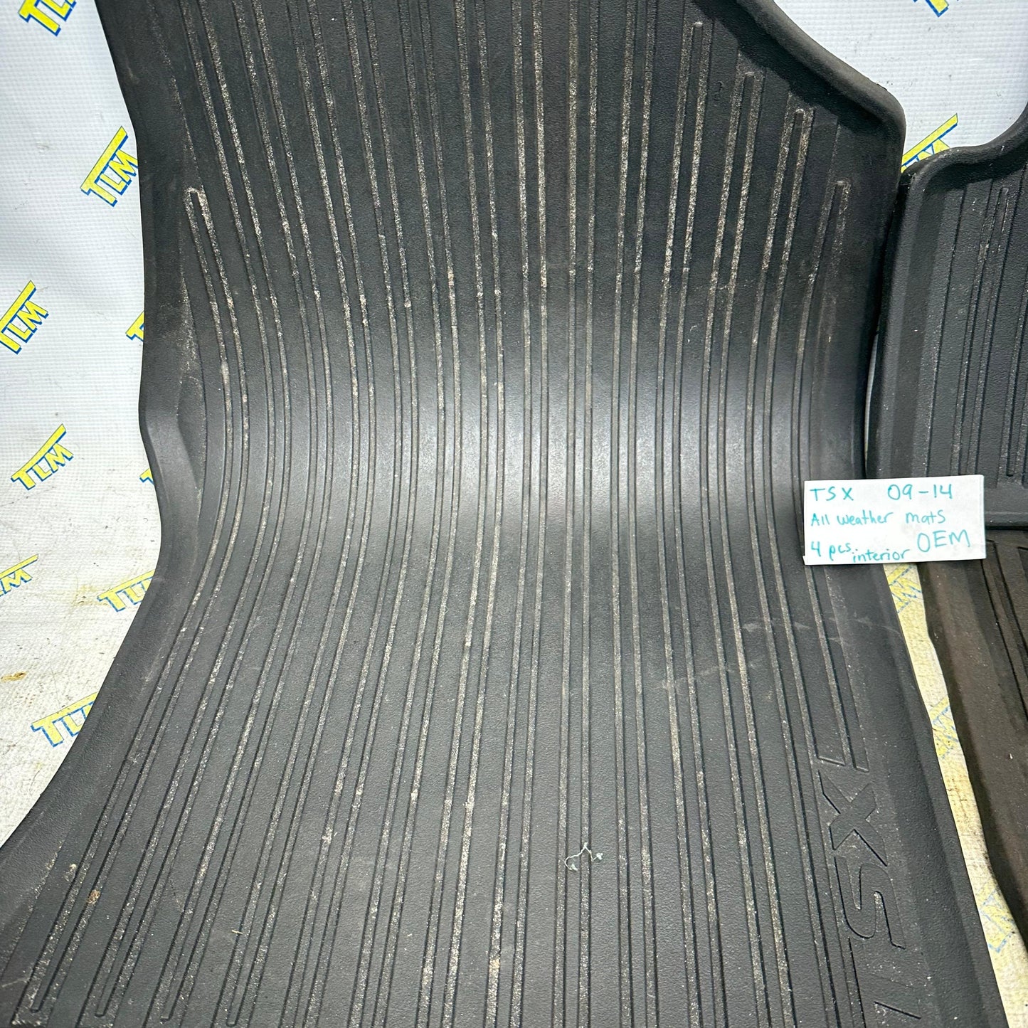 09-14 Acura TSX All Weather Mats Liner Rubber 2010 2011 2012 2013 Interior OEM
