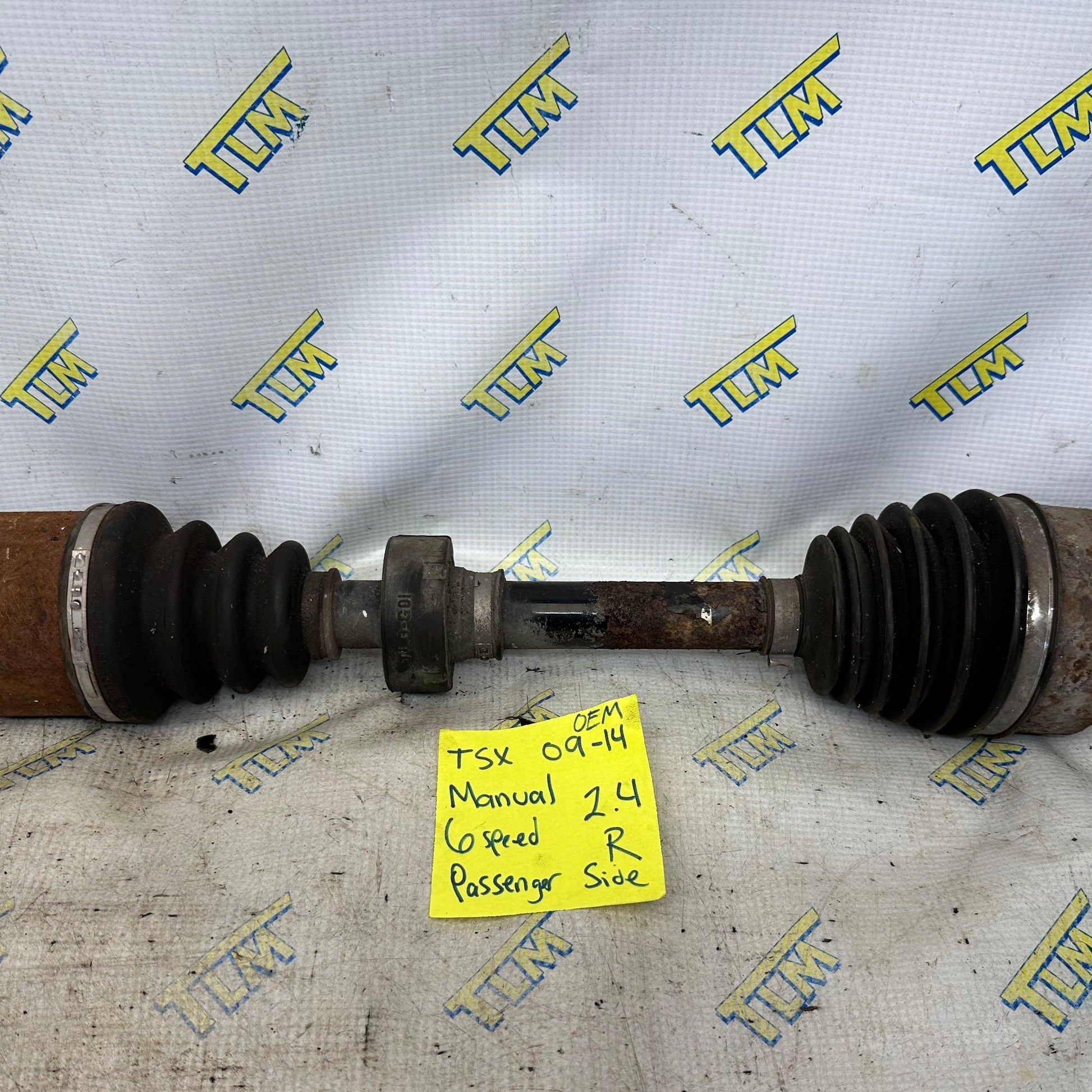 09-14 Acura TSX Axle *MANUAL* Passenger Right 2.4 Front 6 Speed 10 11 2012 2013 OEM