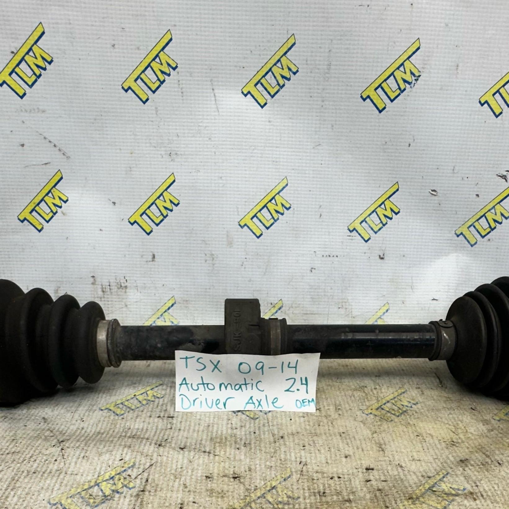 09-14 Acura TSX Axle automatic DRIVER LEFT 2.4 Shaft 2010 2011 2012 2013 OEM