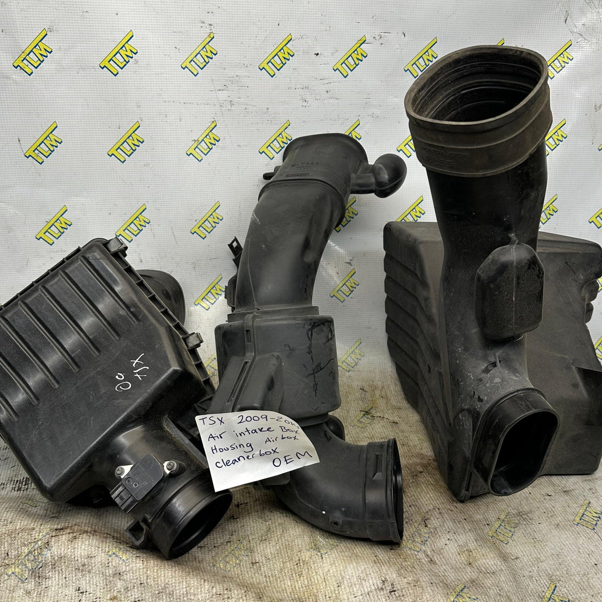 09-14 Acura TSX Engine Air Intake Cleaner Filter Box Housing Hoses 2010 2011 2012 2013 OEM