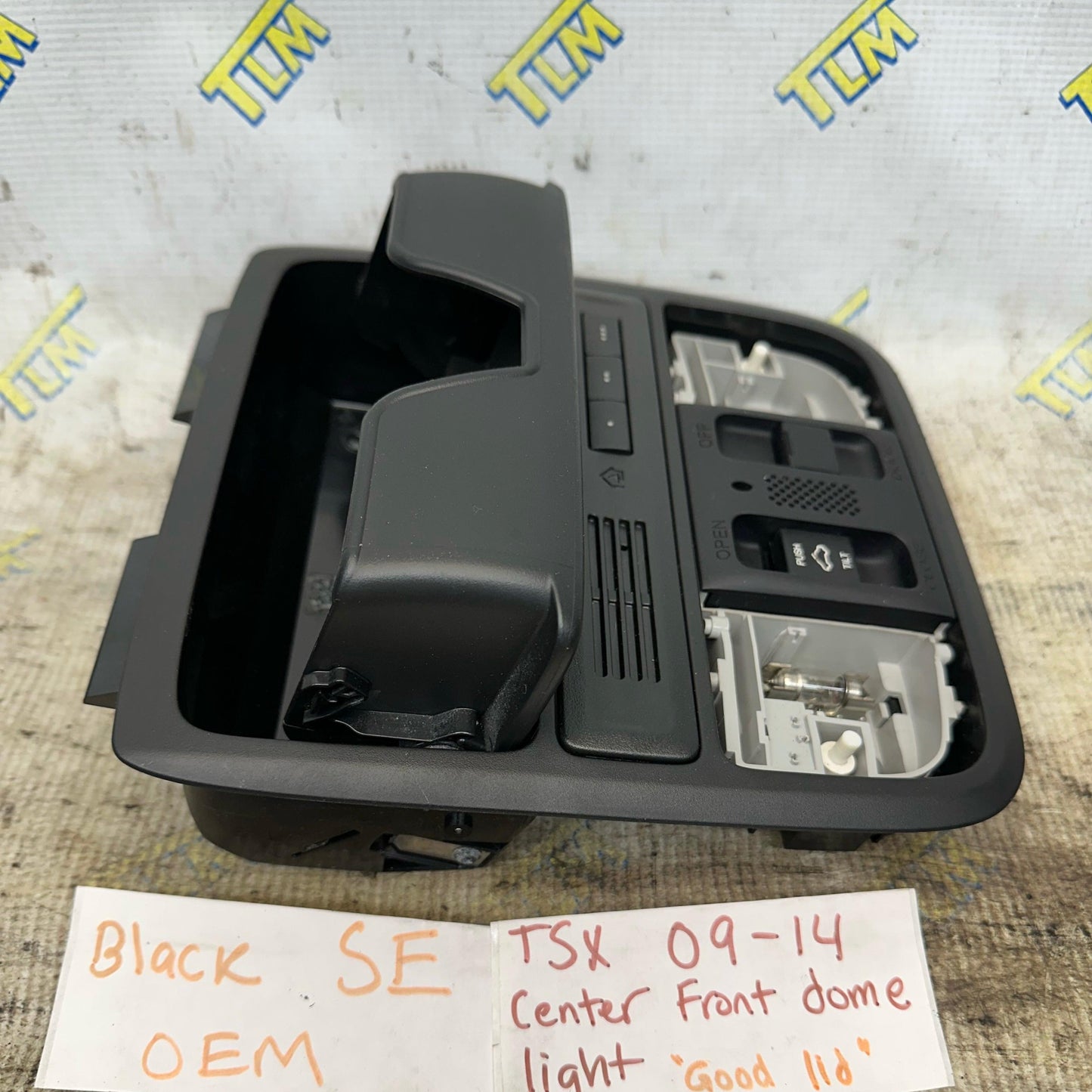 09-14 Acura TSX FRONT Ceiling Dome Light Trim SE *SPECIAL EDITION* Black OEM