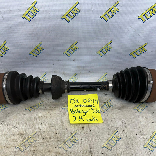 09-14 Acura TSX Front Axle automatic PASSENGER RIGHT 2.4 Shaft 2010 2011 2012 2013 OEM