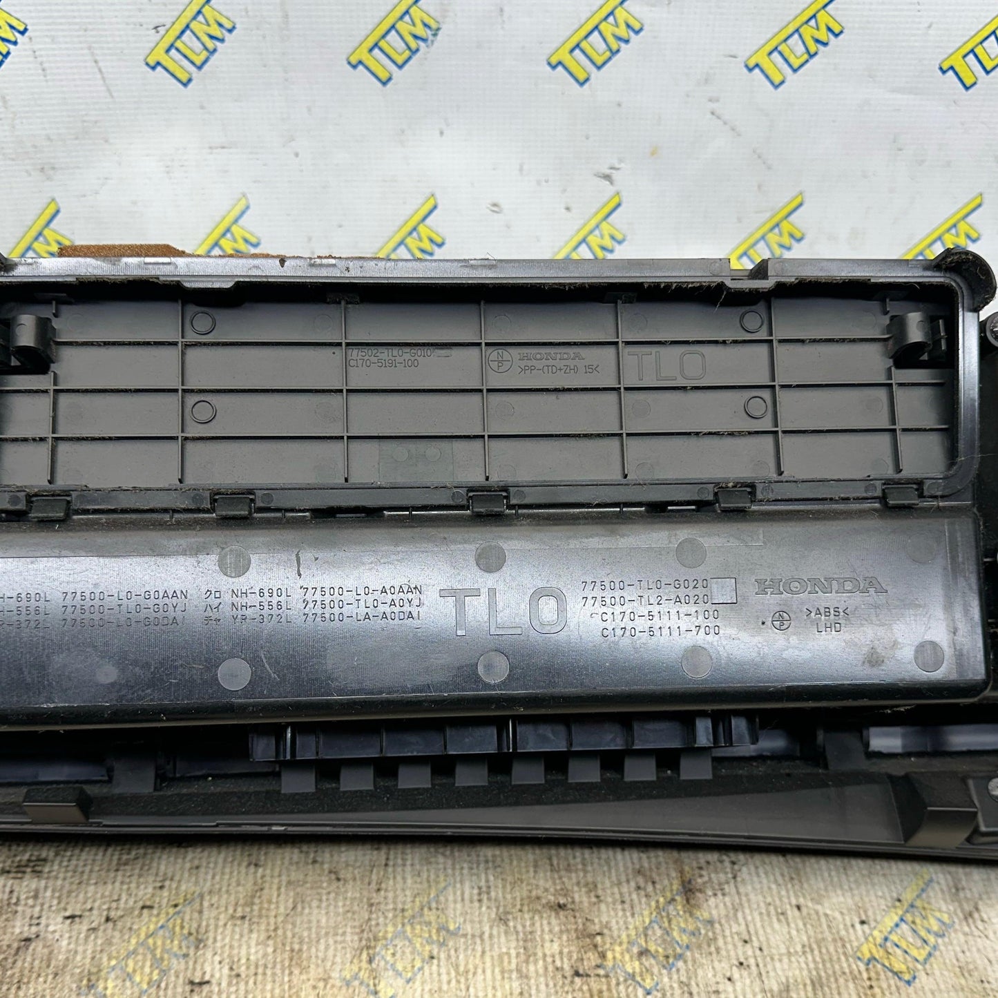09-14 Acura TSX Glove Box Door Dash Bin Black Leather 2010 2011 2012 2013 OEM