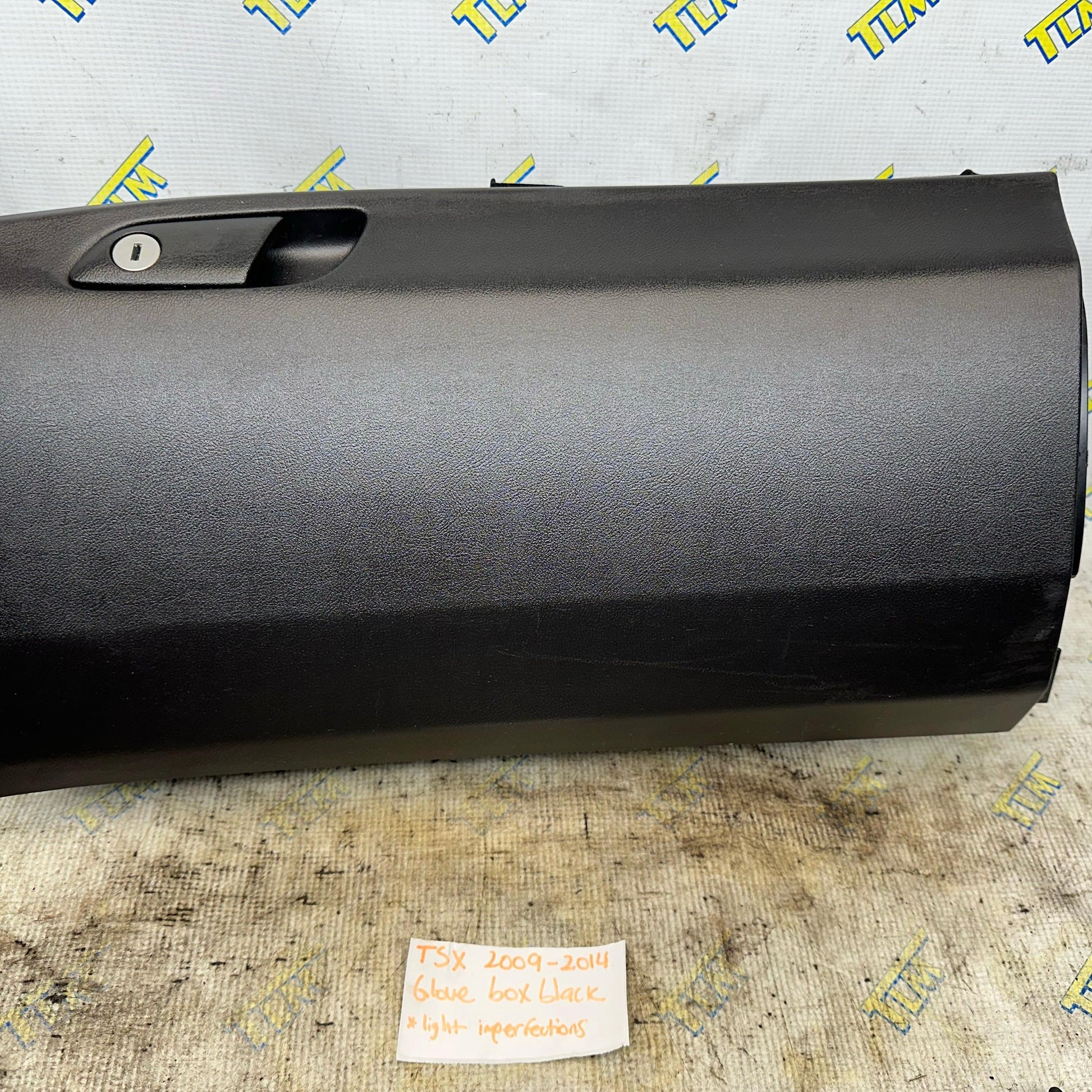 09-14 Acura TSX Glove Box Door Dash Bin Black Leather 2010 2011 2012 2013 OEM