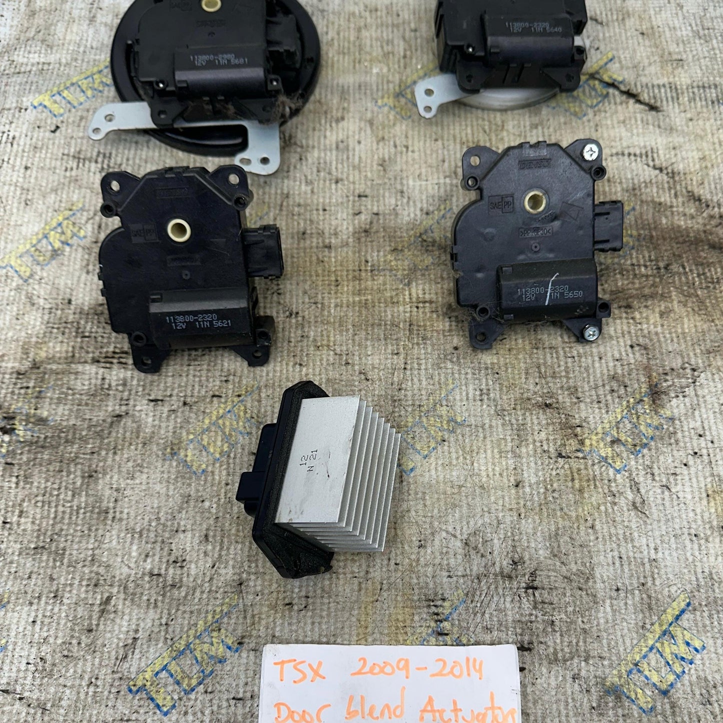 09-14 Acura TSX HVAC Actuators Blend Door Heater Air Set with Resistor 2010 2011 2012 2013 OEM