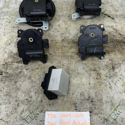 09-14 Acura TSX HVAC Actuators Blend Door Heater Air Set with Resistor 2010 2011 2012 2013 OEM