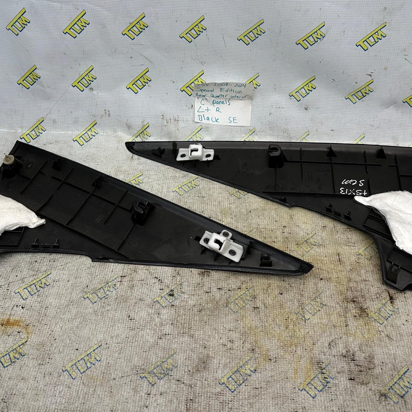 09-14 Acura TSX Interior C Panels SPECIAL EDITION BLACK LEFT RIGHT 10 11 12 13 rear OEM