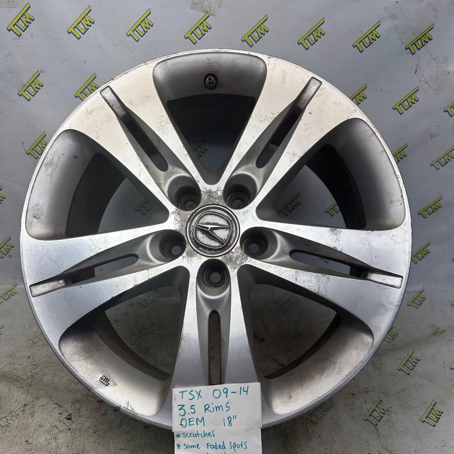 09-14 Acura TSX Rim 18” Wheel * 3.5 engine * 2009 2010 2011 2012 2013 2014 double spoke OEM