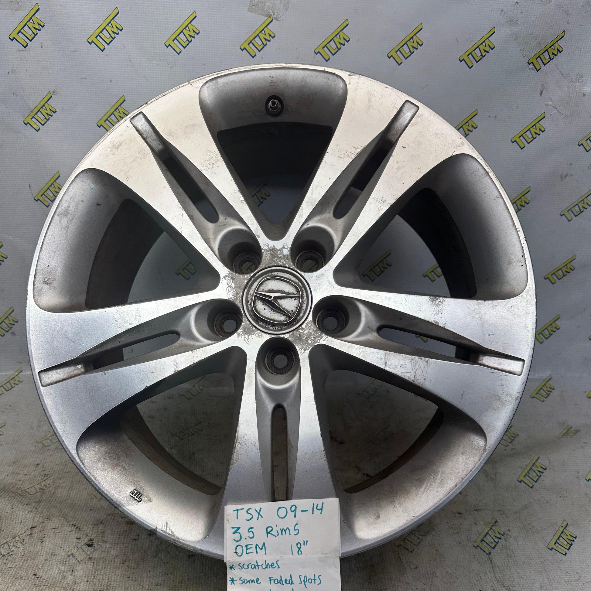 09-14 Acura TSX Rim 18” Wheel * 3.5 engine * 2009 2010 2011 2012 2013 2014 double spoke OEM