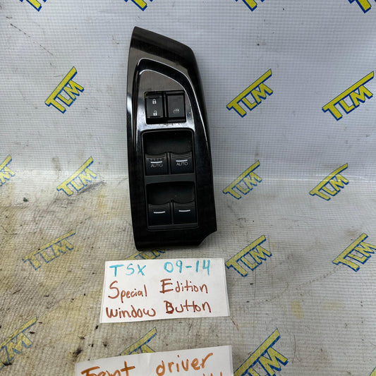 09-14 Acura TSX *SPECIAL EDITION* FRONT DRIVER LEFT Trim Window Button 10 11 12 13 OEM