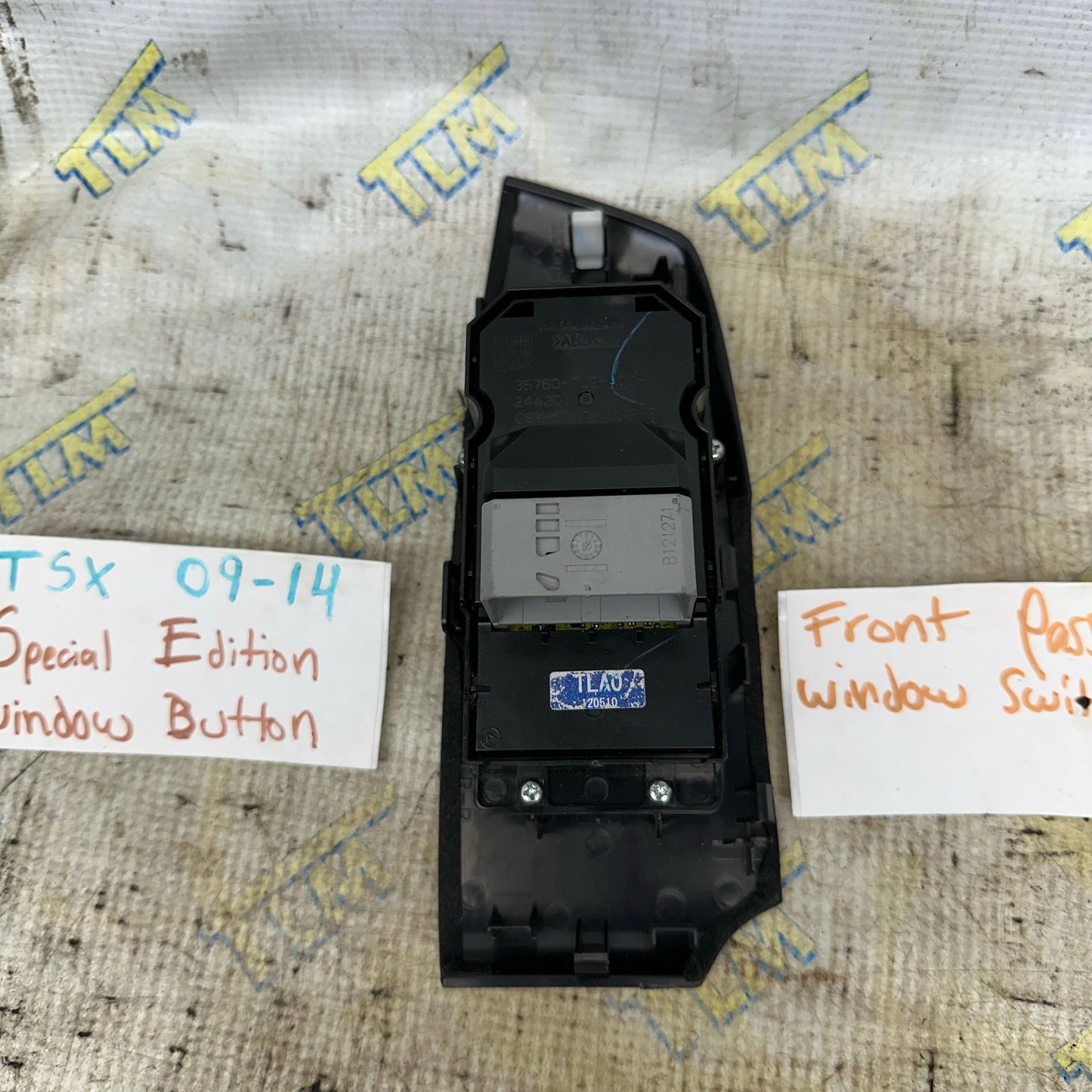09-14 Acura TSX *SPECIAL EDITION* FRONT PASSENGER RIGHT Window Button Trim 10 11 12 13 OEM