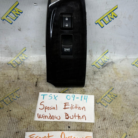 09-14 Acura TSX *SPECIAL EDITION* FRONT PASSENGER RIGHT Window Button Trim 10 11 12 13 OEM
