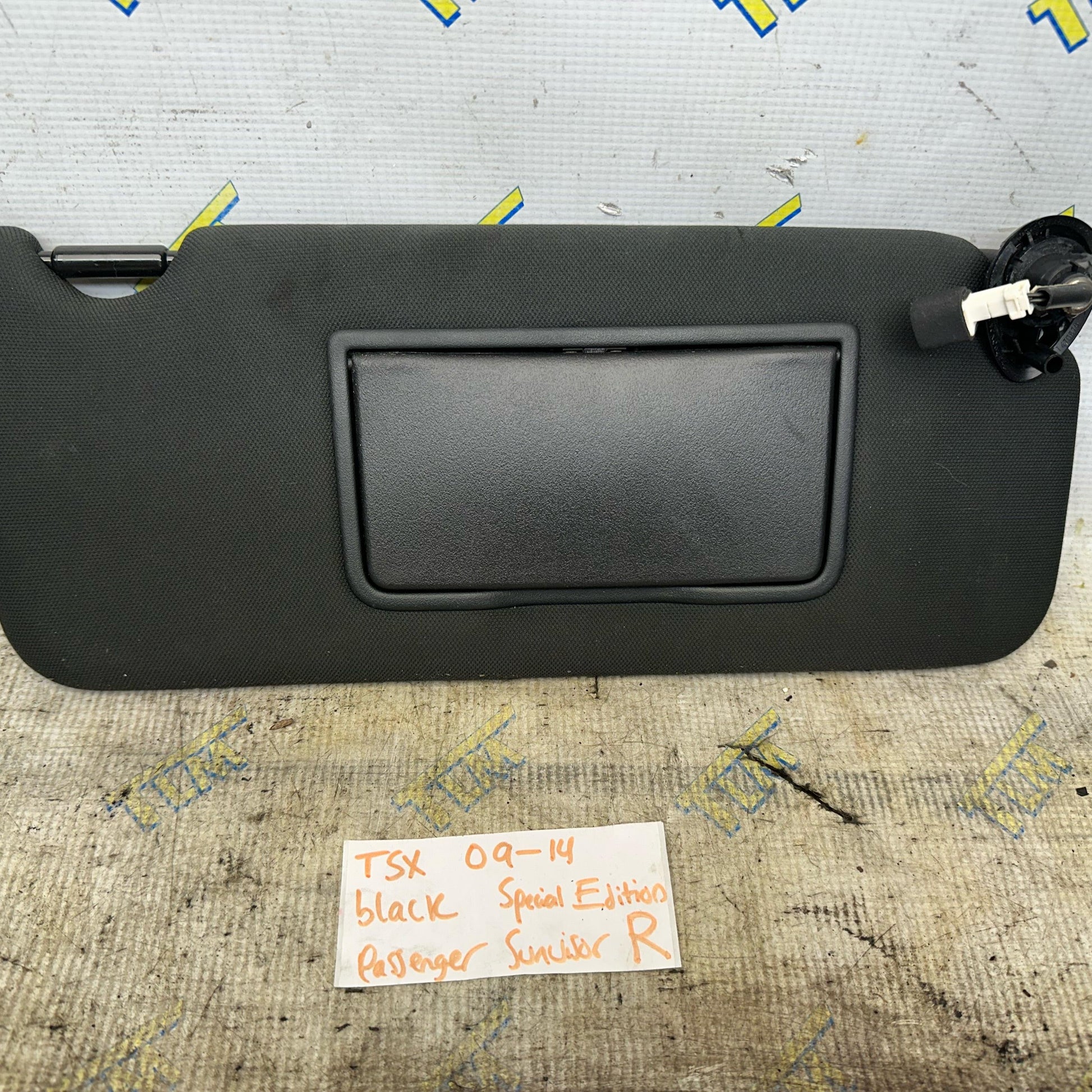 09-14 Acura TSX Sun Visor SE *special edition* Black PASSENGER RIGHT Mirror OEM