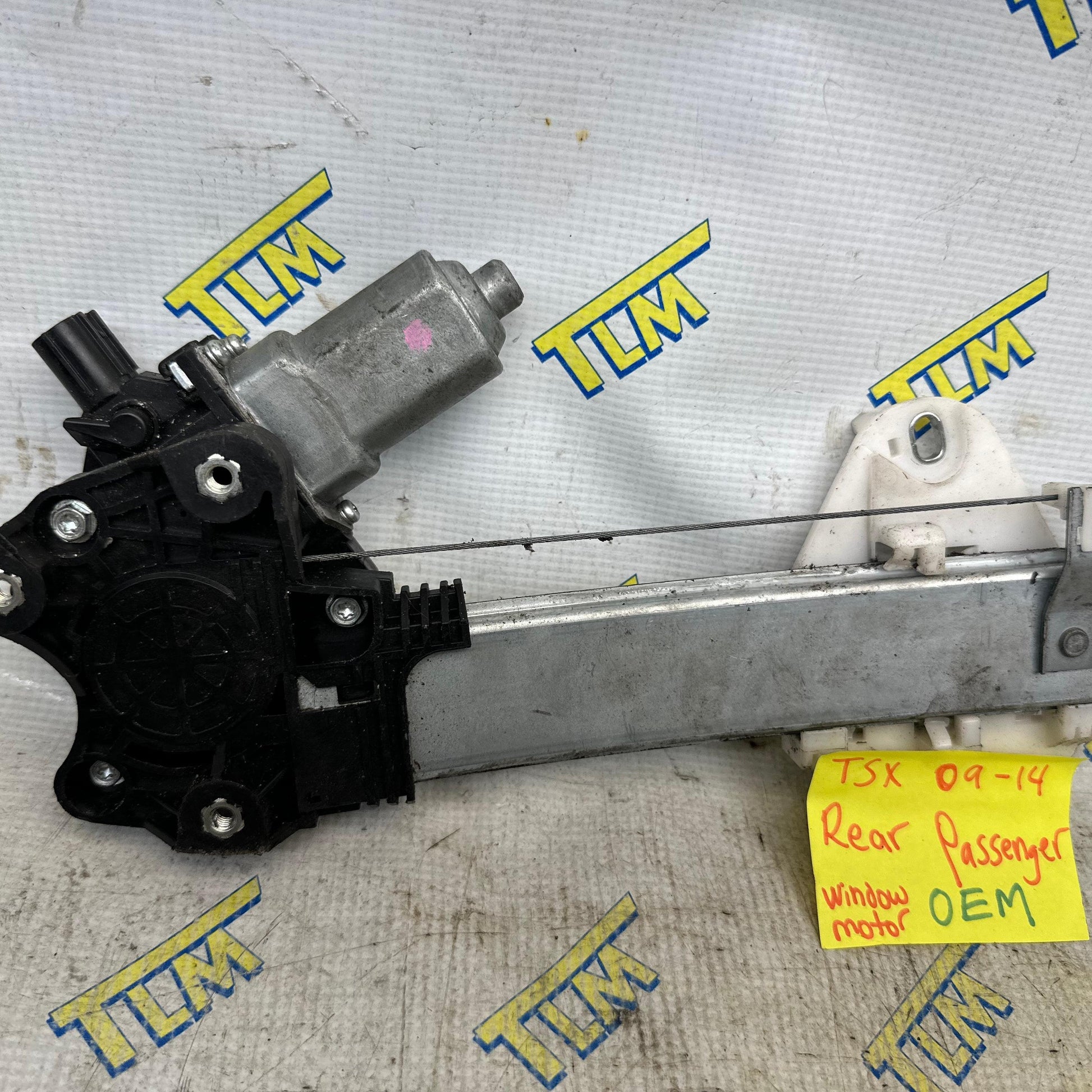 09-14 Acura TSX Window Motor Regulator REAR RIGHT PASSENGER 10 11 12 13 OEM