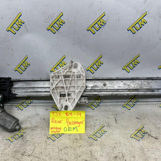 09-14 Acura TSX Window Motor Regulator REAR RIGHT PASSENGER 10 11 12 13 OEM