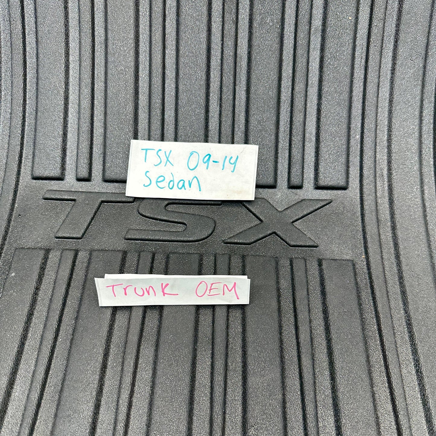 09-14 Acura TSX *sedan* Trunk Mat Liner All Weather Rubber 2009 2010 2011 2012 2013 2014 OEM