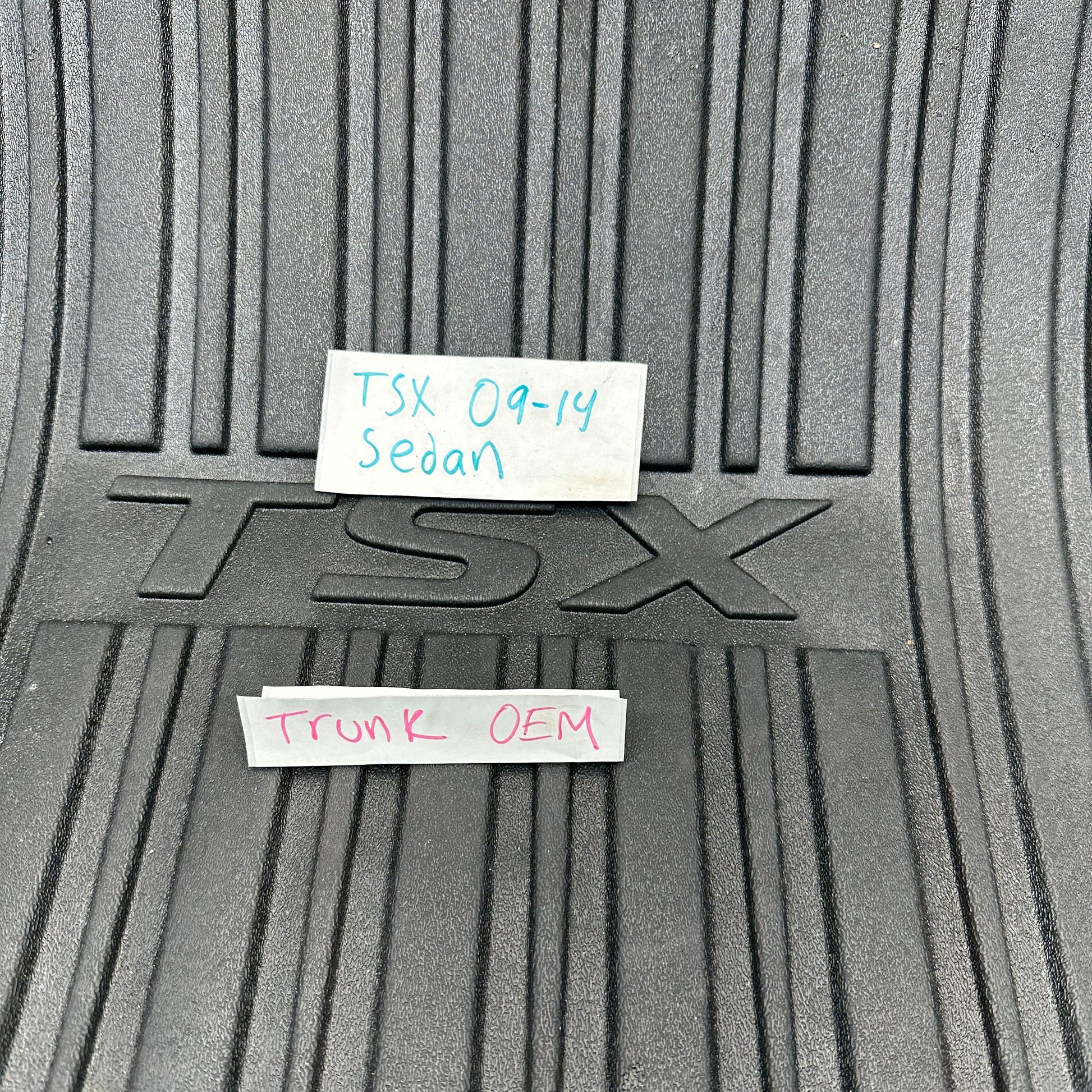 09-14 Acura TSX *sedan* Trunk Mat Liner All Weather Rubber 2009 2010 2011 2012 2013 2014 OEM