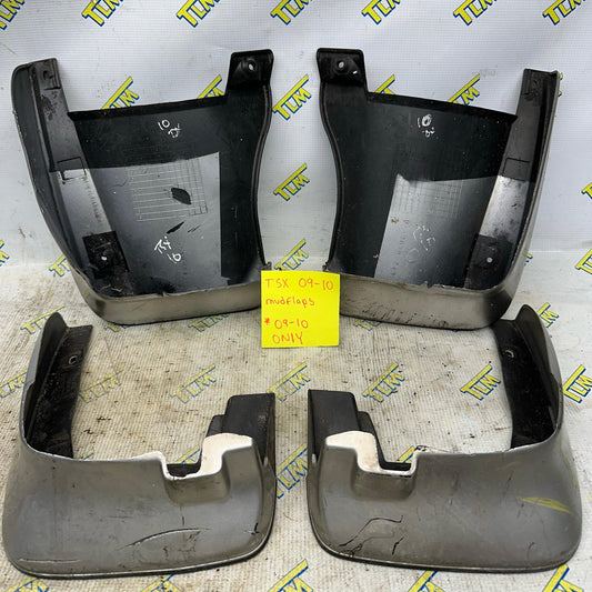 09 2010 Acura TSX Mud Flaps FRONT & REAR Set Driver / Passenger 2009 10 OEM