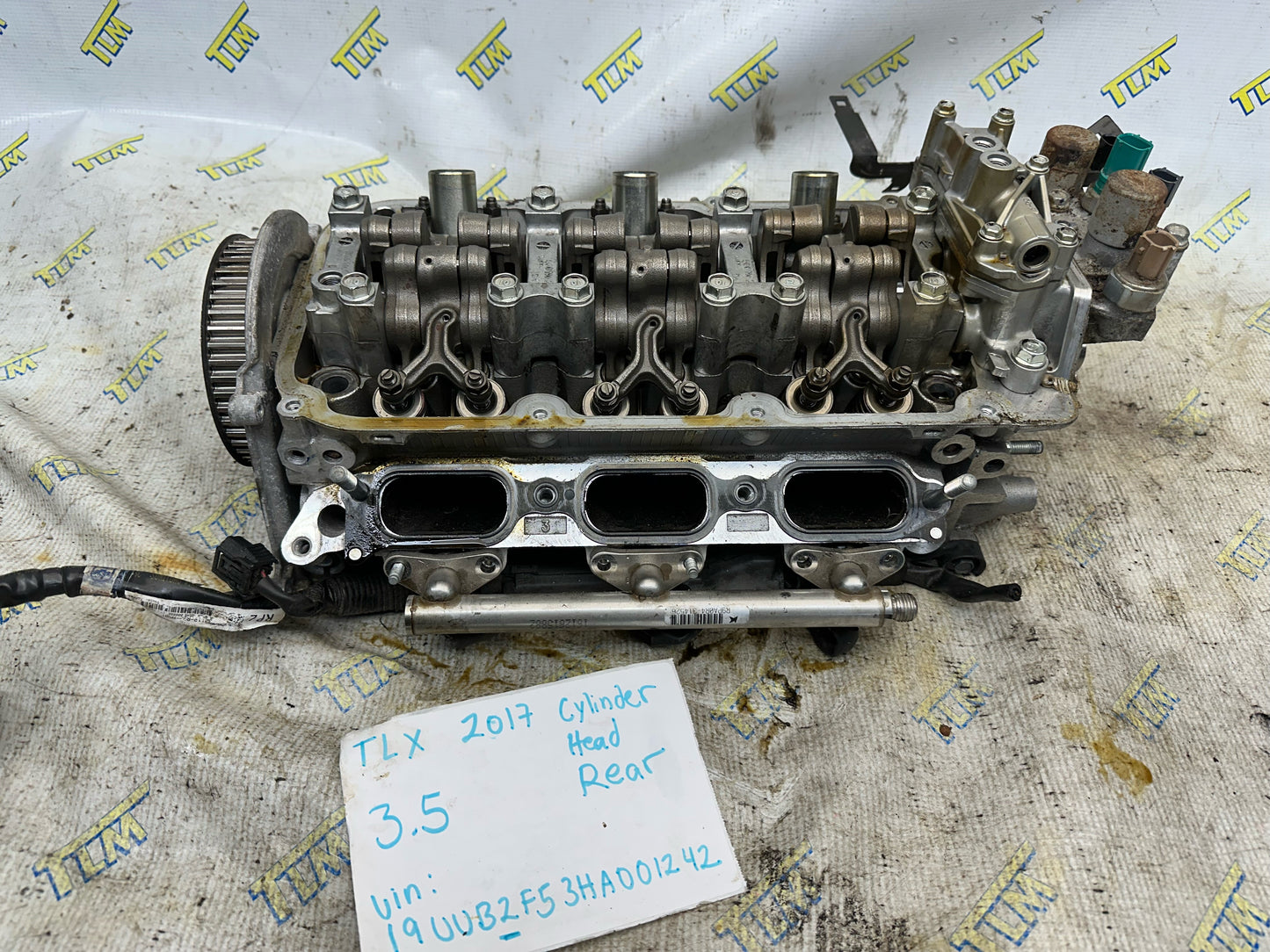 2017 Acura TLX Rear Cylinder Head 3.5 Engine 116k Miles Good Cams OEM