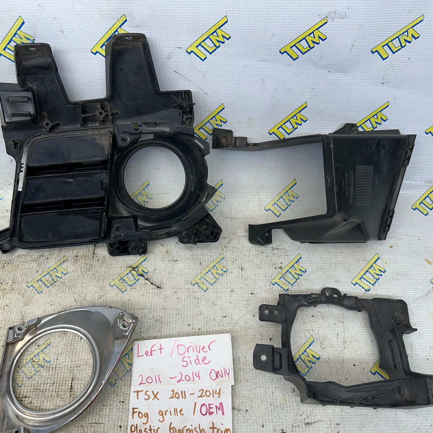 11-14 Acura TSX Front Fog Grille Trim Cover DRIVER LEFT 2011 2012 2013 2014 OEM