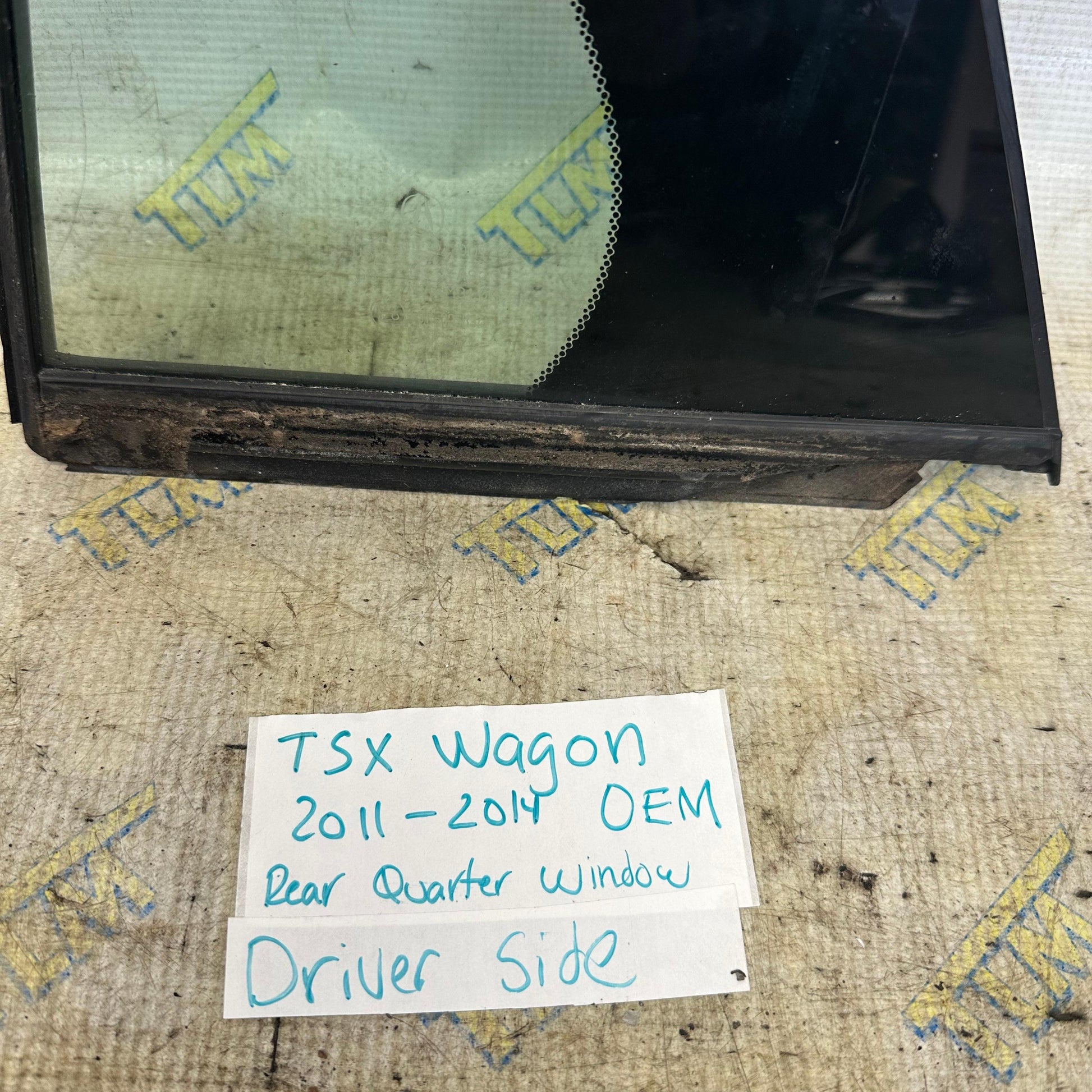 11-14 Acura TSX *wagon* Door Window Glass Quarter REAR DRIVER LEFT 12 13 OEM