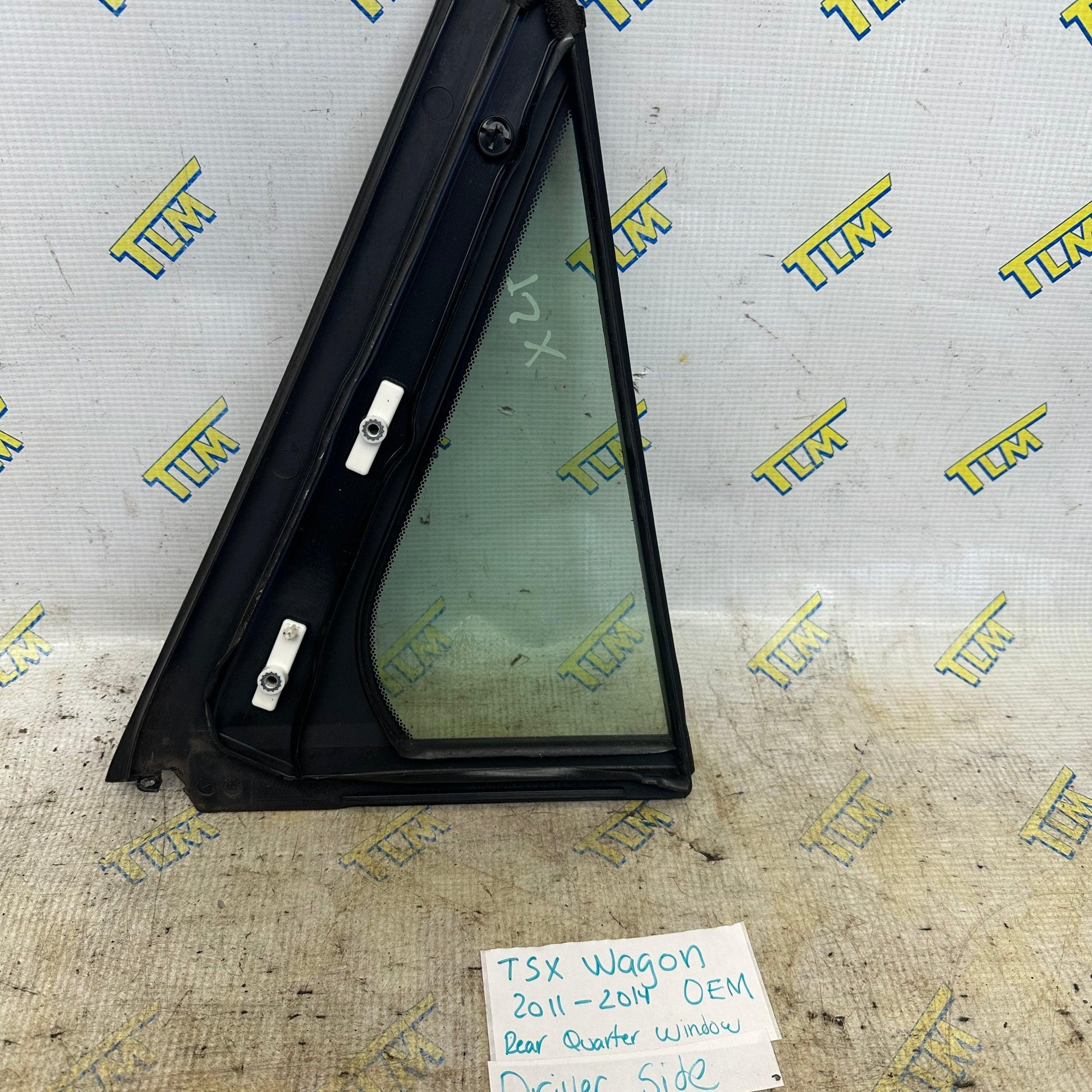 11-14 Acura TSX *wagon* Door Window Glass Quarter REAR DRIVER LEFT 12 13 OEM