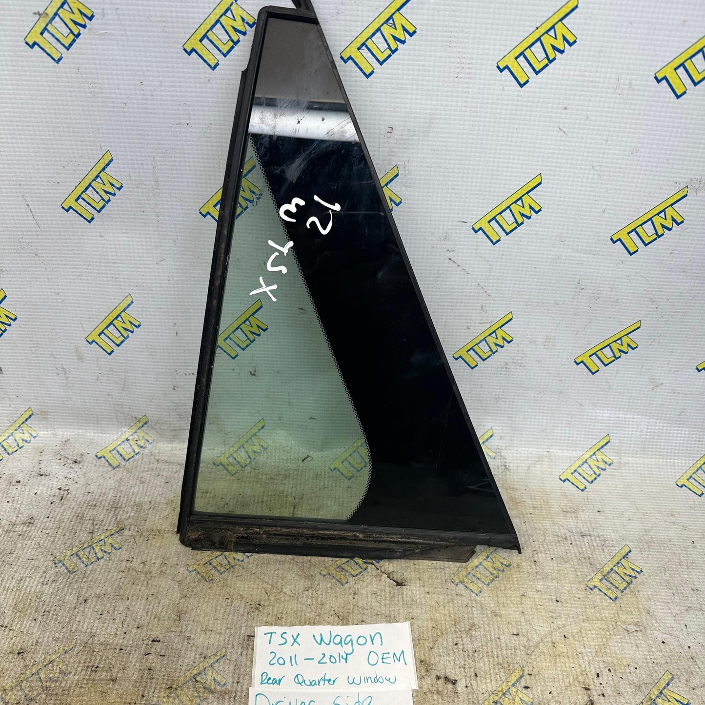 11-14 Acura TSX *wagon* Door Window Glass Quarter REAR DRIVER LEFT 12 13 OEM
