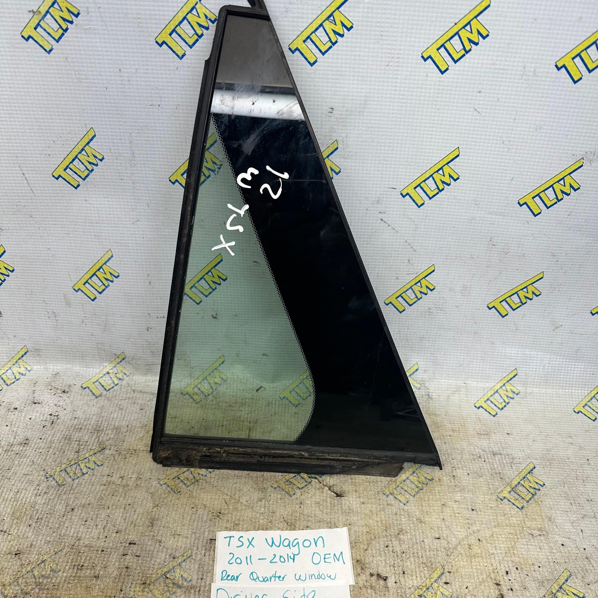 11-14 Acura TSX *wagon* Door Window Glass Quarter REAR DRIVER LEFT 12 13 OEM