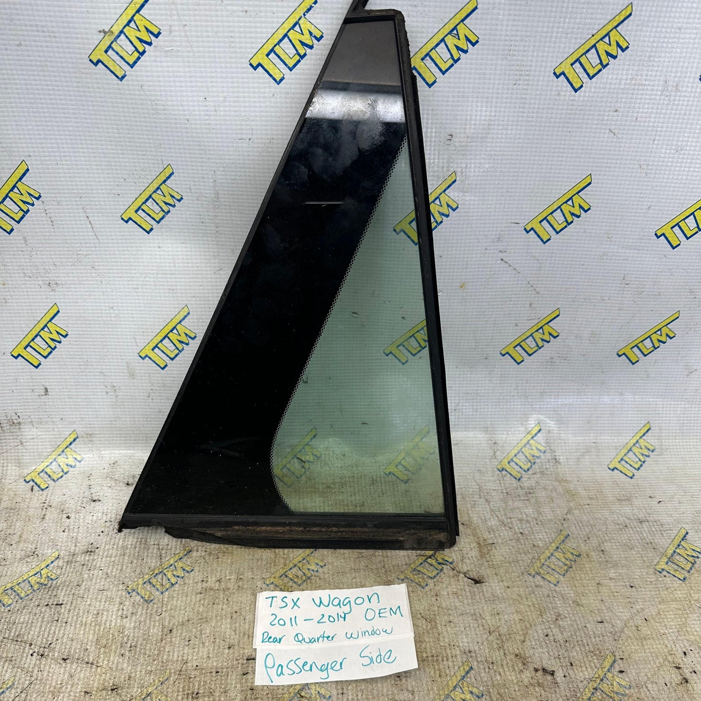 11-14 Acura TSX *wagon* Door Window Glass Quarter REAR PASSENGER RIGHT 12 13 OEM