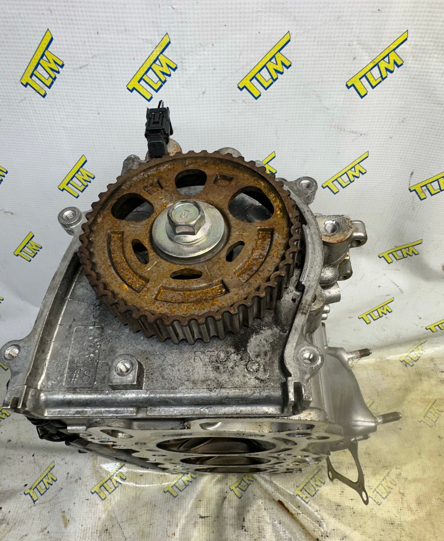 2017 Acura TLX FRONT Cylinder Head 3.5 Engine 116k Miles Good Cam *1 broken solenoid* OEM