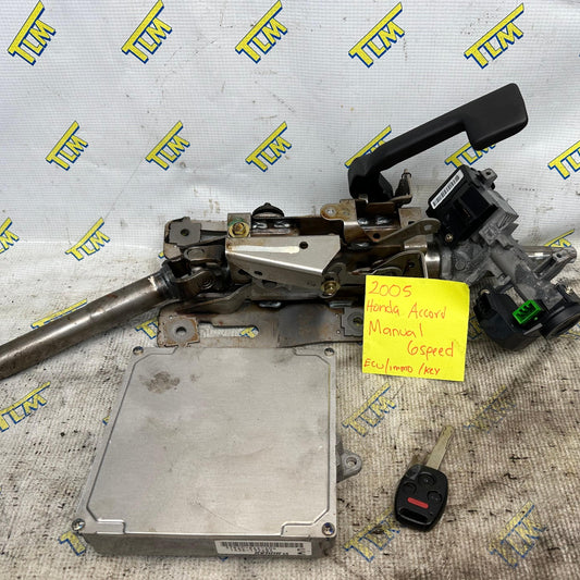 2005 Honda Accord 05 *MANUAL* ECU Immobilizer Key 6 Speed Computer RAD-A04 OEM