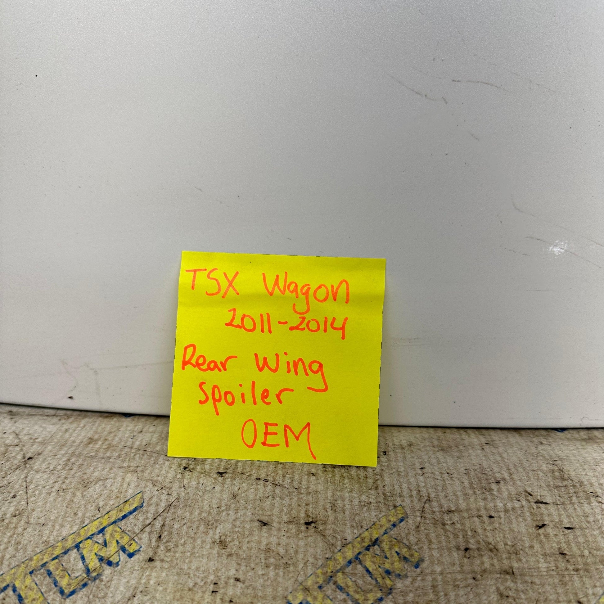 2011-2014 Acura TSX Rear Wing Trunk Spoiler Lip *WAGON* white 2012 2013 OEM