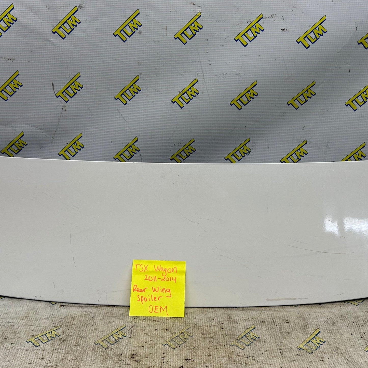 2011-2014 Acura TSX Rear Wing Trunk Spoiler Lip *WAGON* white 2012 2013 OEM