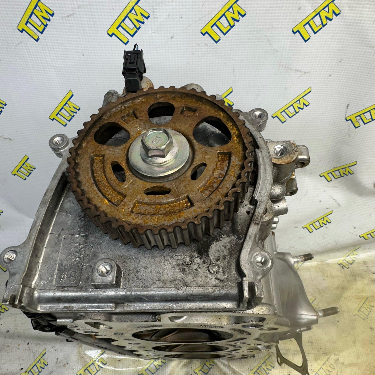 2017 Acura TLX FRONT Cylinder Head 3.5 Engine 116k Miles Good Cam *1 broken solenoid* OEM