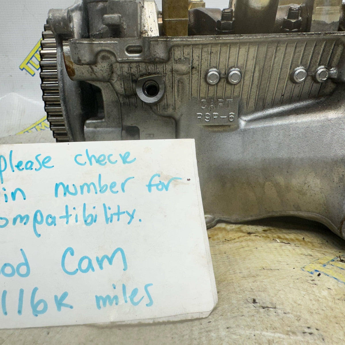 2017 Acura TLX FRONT Cylinder Head 3.5 Engine 116k Miles Good Cam *1 broken solenoid* OEM