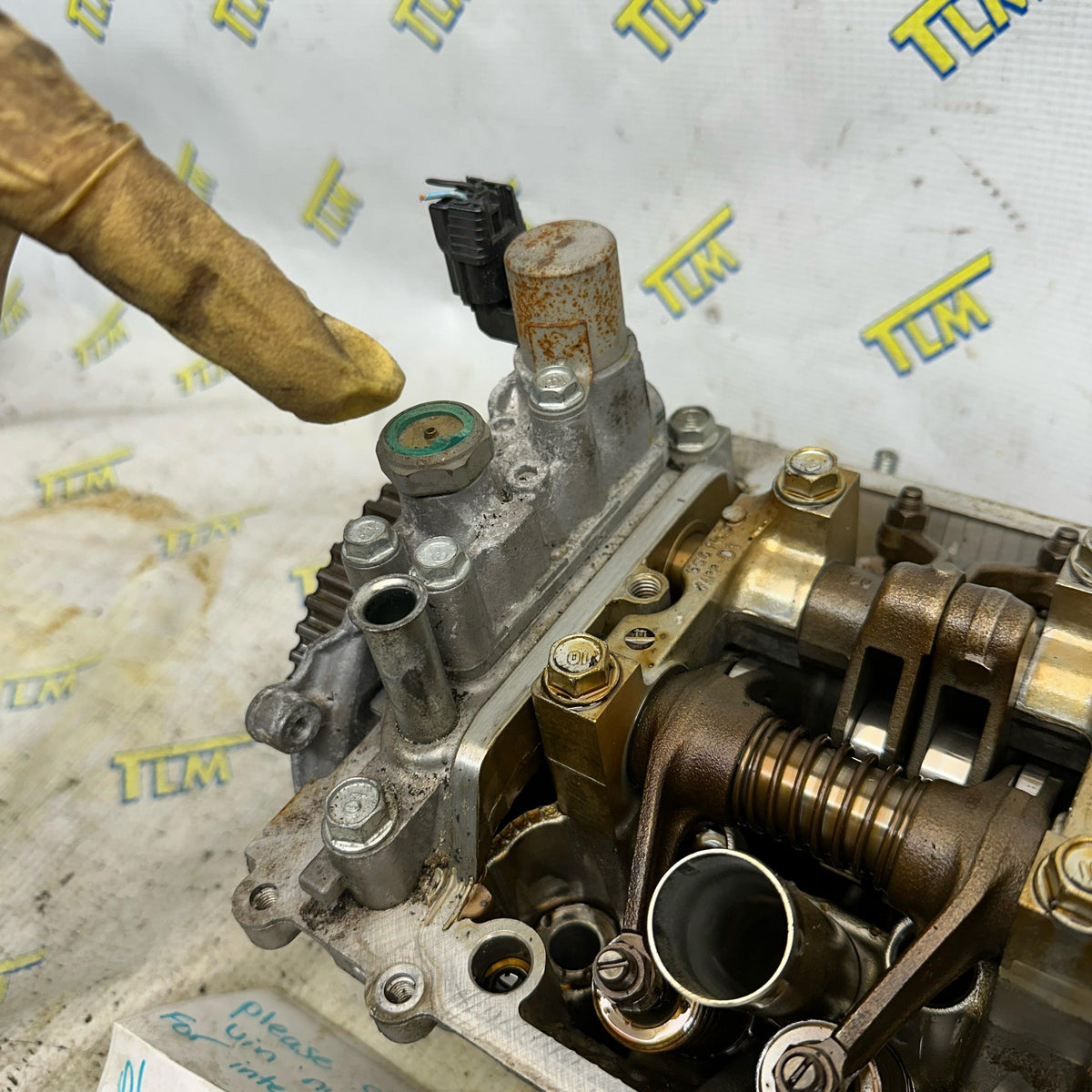 2017 Acura TLX FRONT Cylinder Head 3.5 Engine 116k Miles Good Cam *1 broken solenoid* OEM