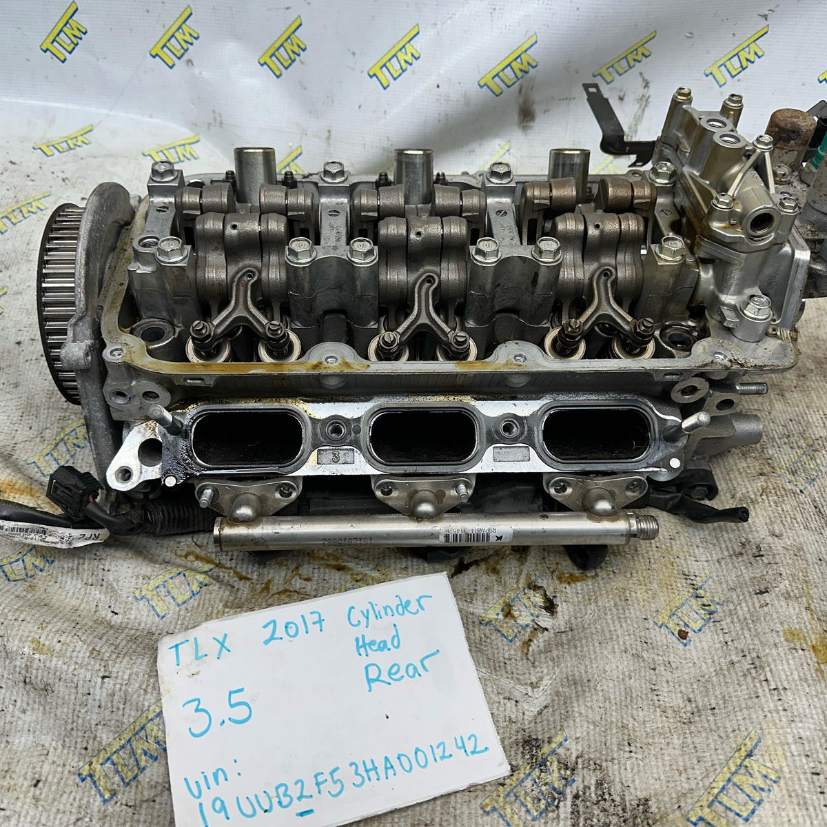 2017 Acura TLX Rear Cylinder Head 3.5 Engine 116k Miles Good Cams OEM