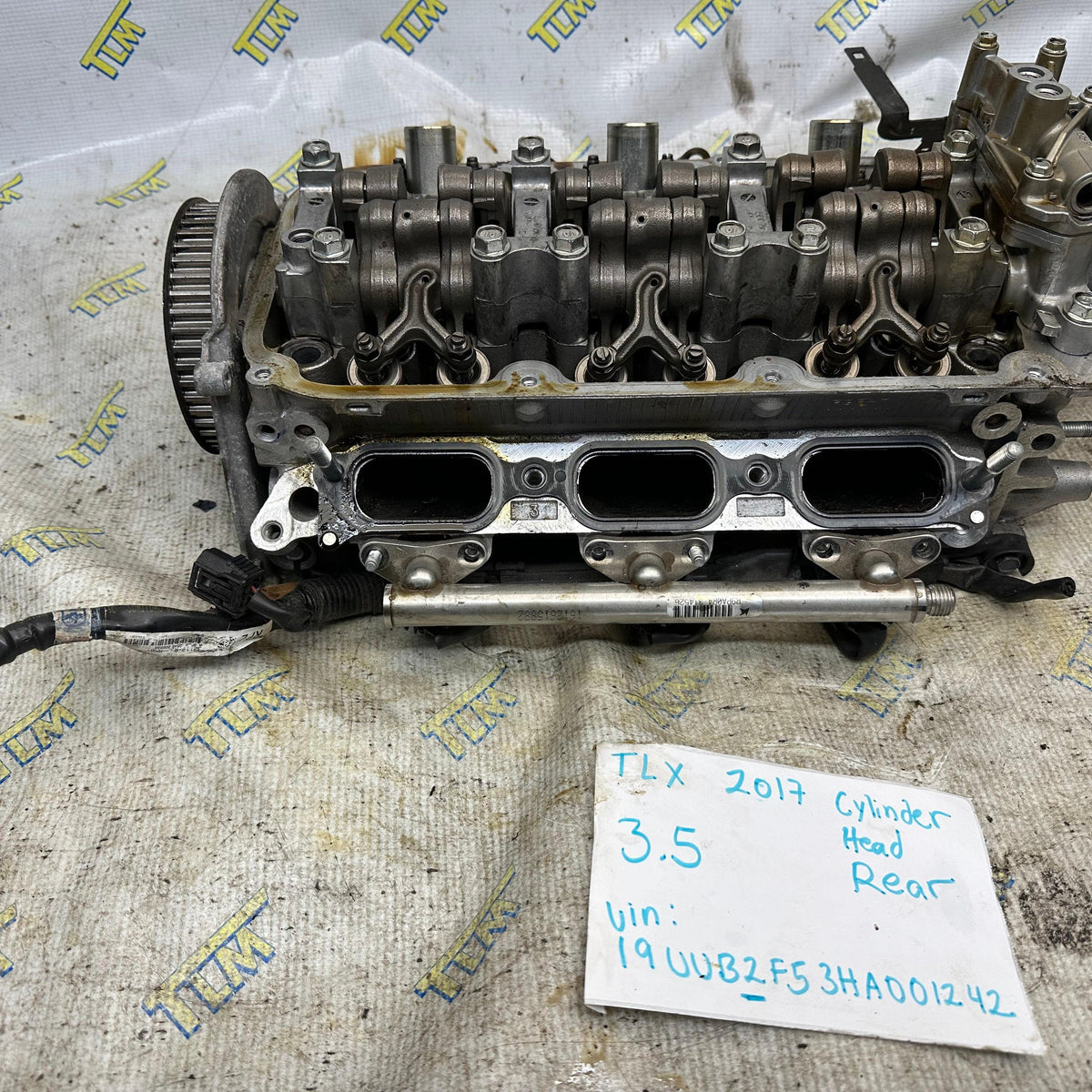 2017 Acura TLX Rear Cylinder Head 3.5 Engine 116k Miles Good Cams OEM