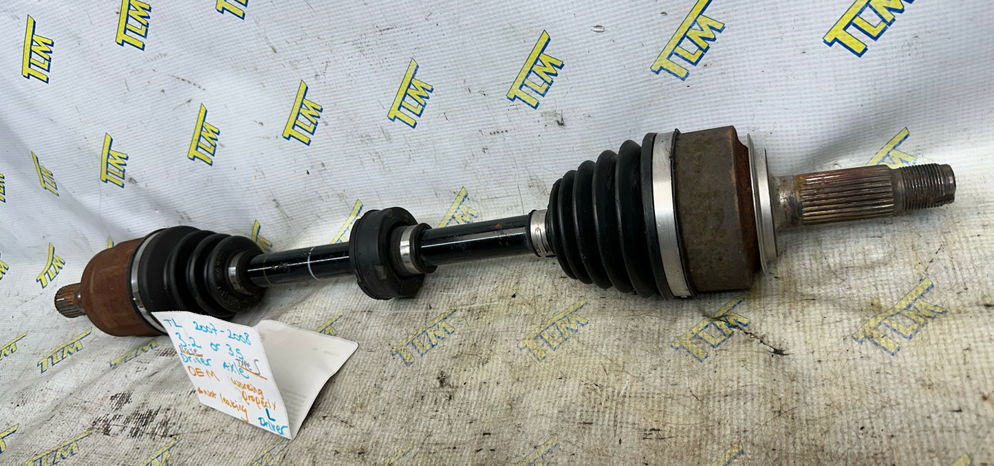 07 08 Acura TL *base* automatic Front Axle DRIVER LEFT 3.2 Shaft 2007 2008 OEM