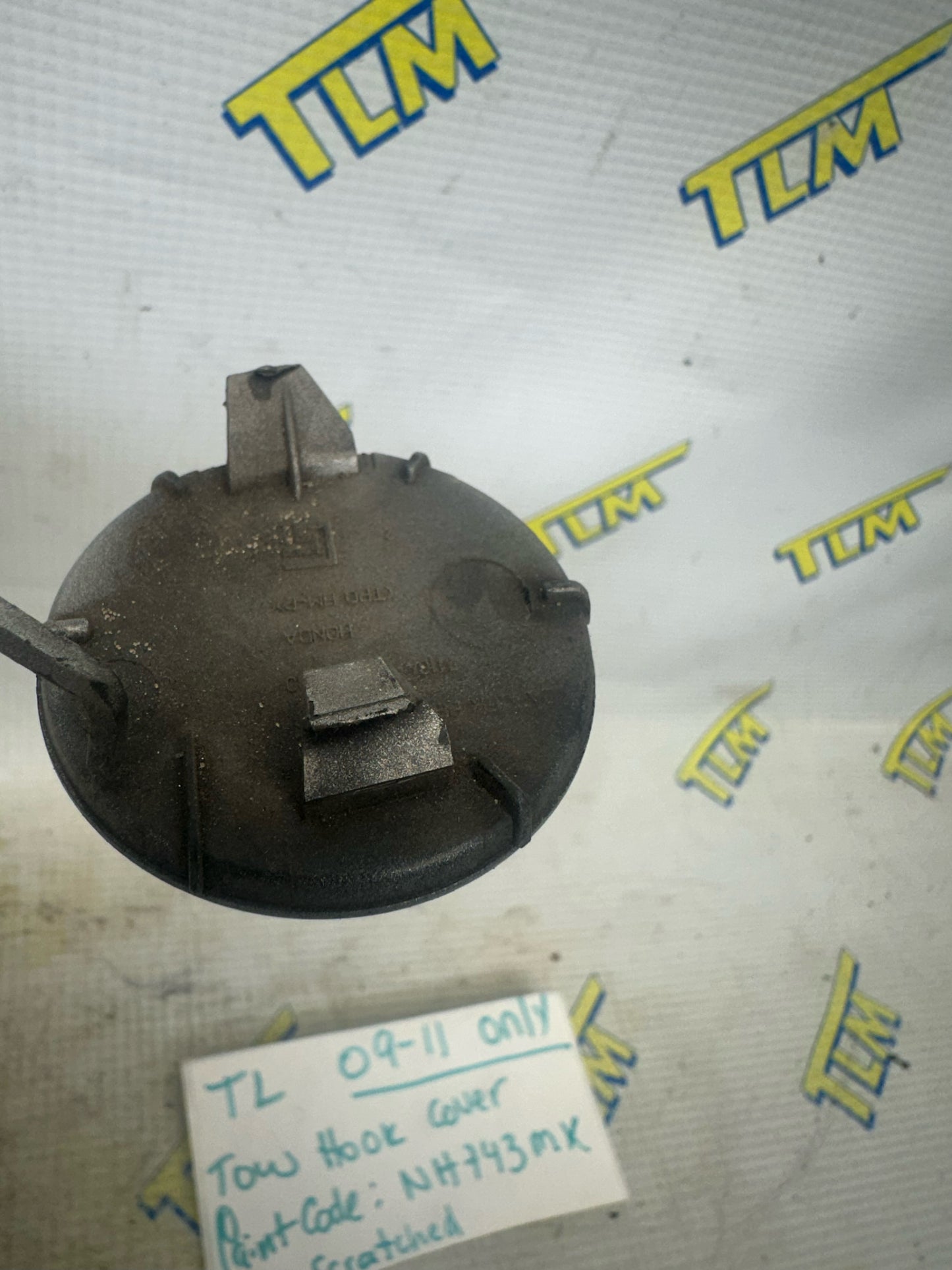 09-11 Acura TL Bumper Tow Hook Cover Cap SILVER NH743MX 2009 2010 2011 10 OEM