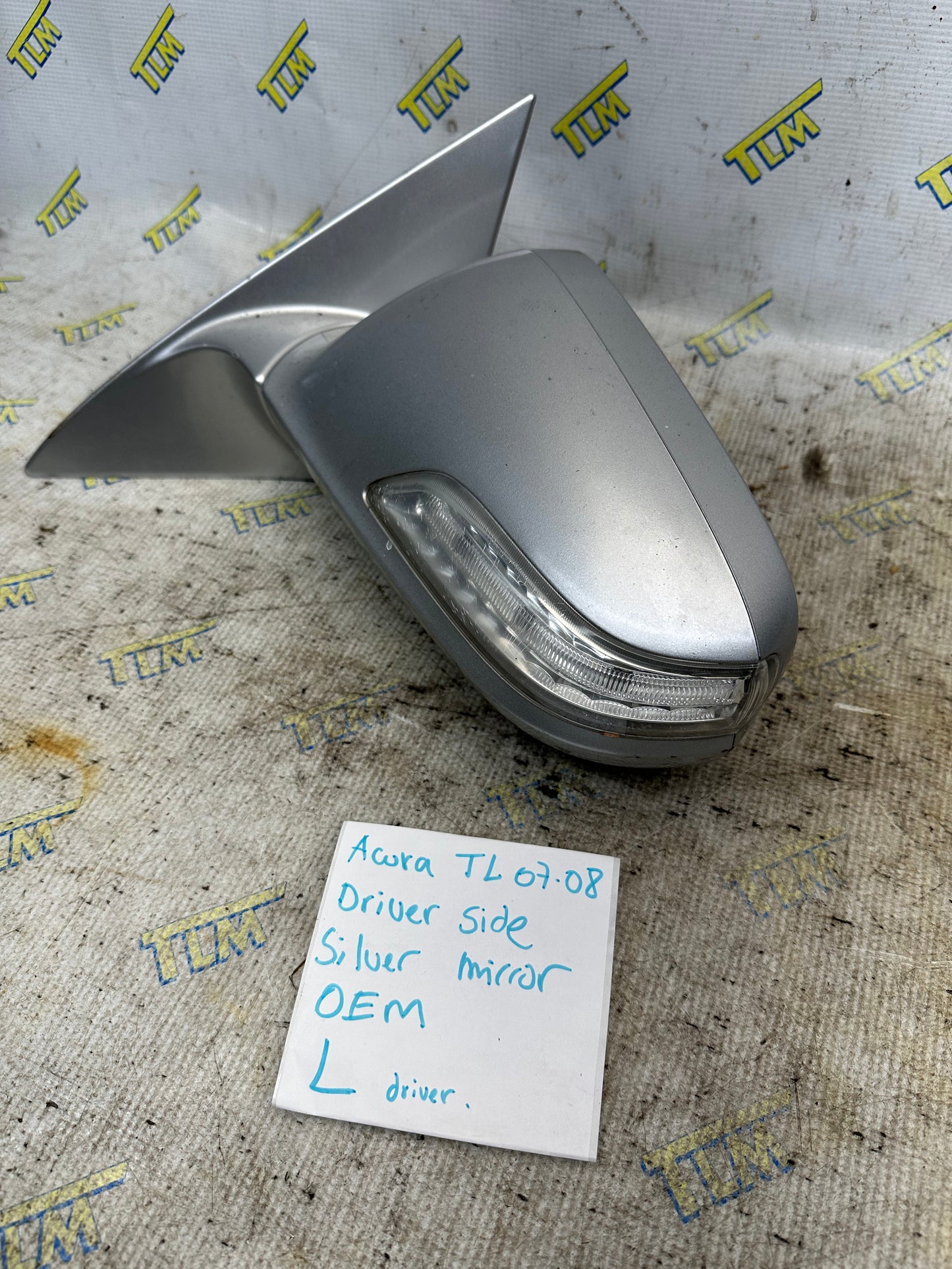 07 08 Acura TL TYPE S Door Rearview Mirror *silver* Driver Left Base OEM
